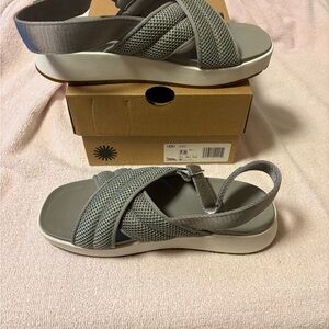UGG Gray Mesh Sandals